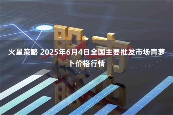 火星策略 2025年6月4日全国主要批发市场青萝卜价格行情